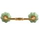 Green Crackle Melon Ceramic Bridge Handles
